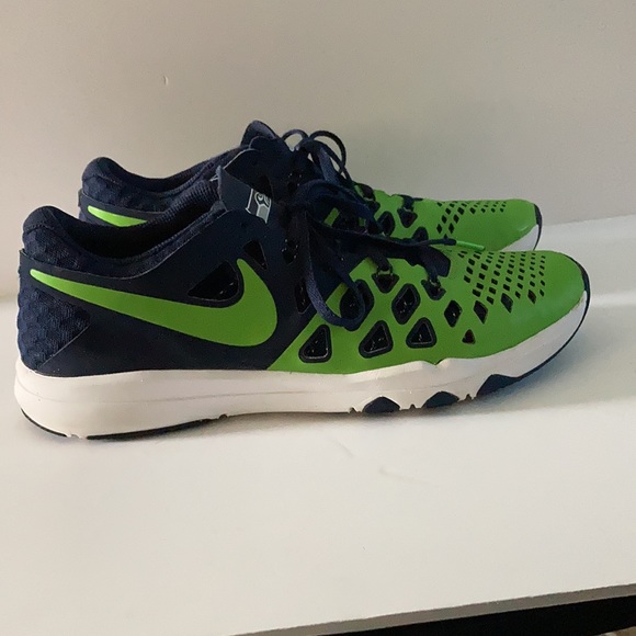 NIKE Sneakers Men’s Size 8 Seahawks Speed Shoe Blue & Green 848587 307 - Picture 5 of 15
